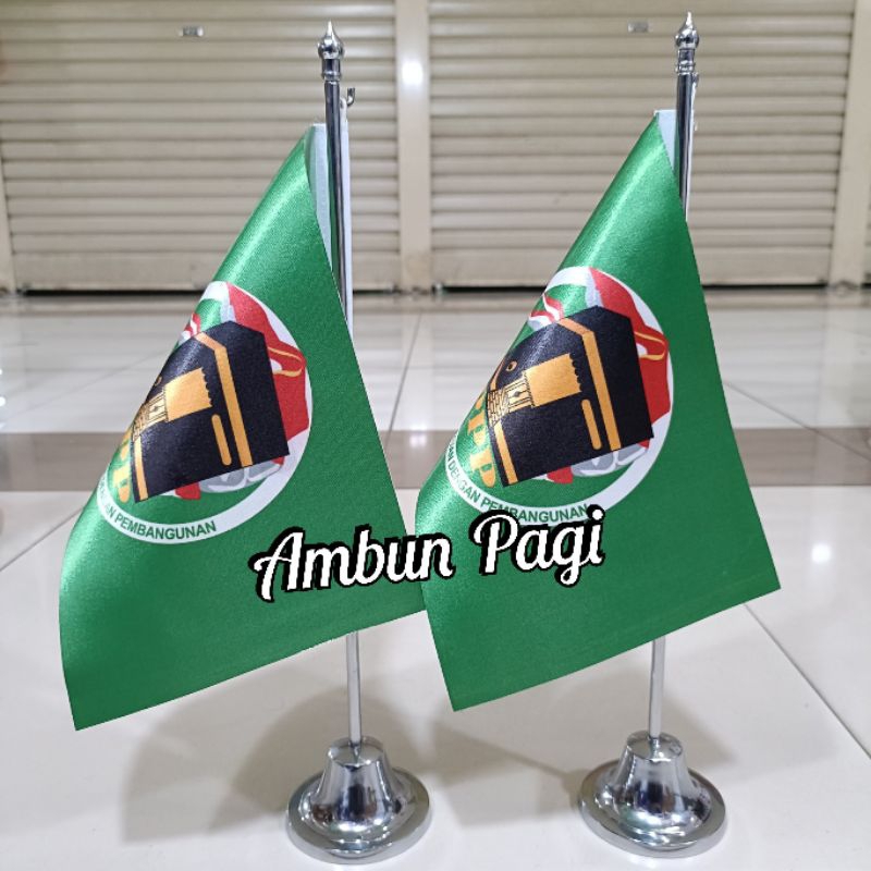 

best seller tiang stenlis meja+bendera partai PPP