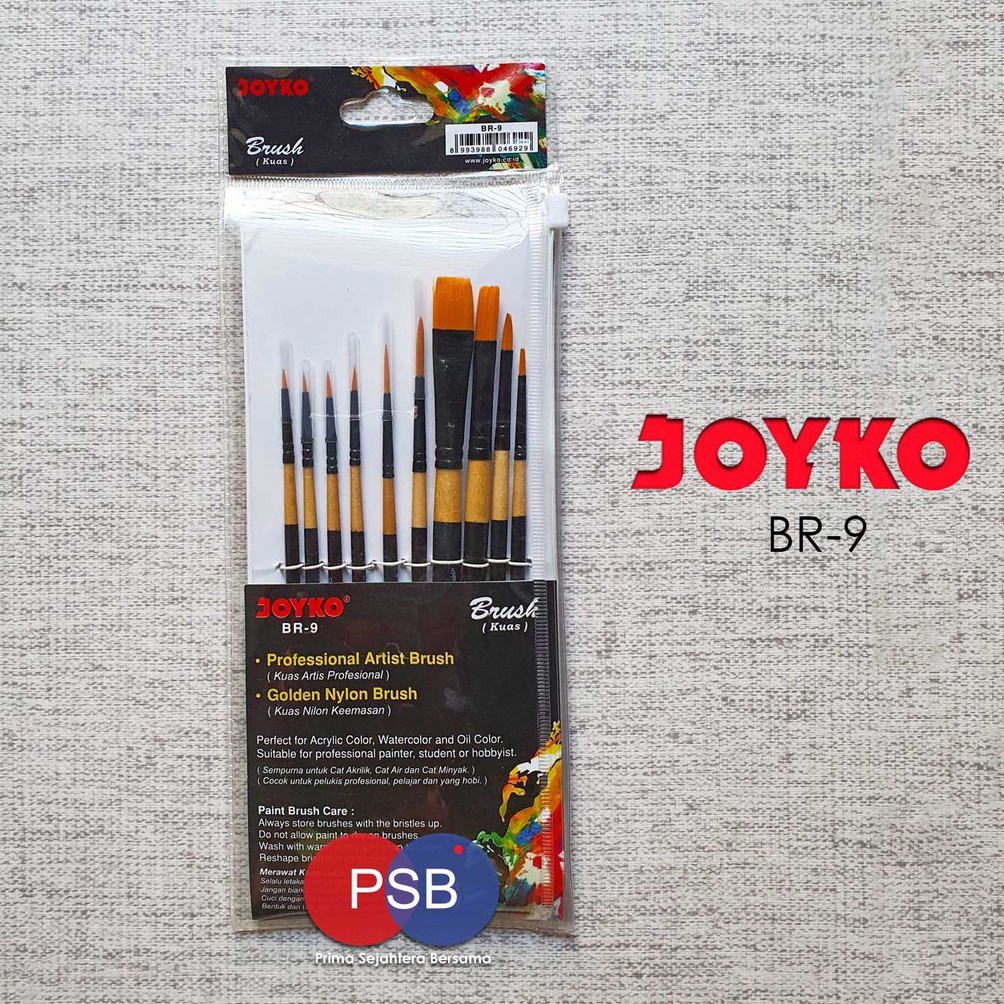 

Kuas Joyko BR9 Joyko Round Brush Kuas Lukis Joyko Set 1 v N6D7