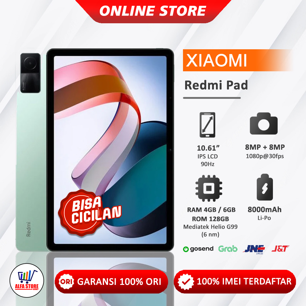 XIAOMI REDMI PAD PRO 8/256GB MIPAD PRO REDMI PAD RAM 6/128GB MI PAD SE RAM 4/128GB GARANSI RESMI