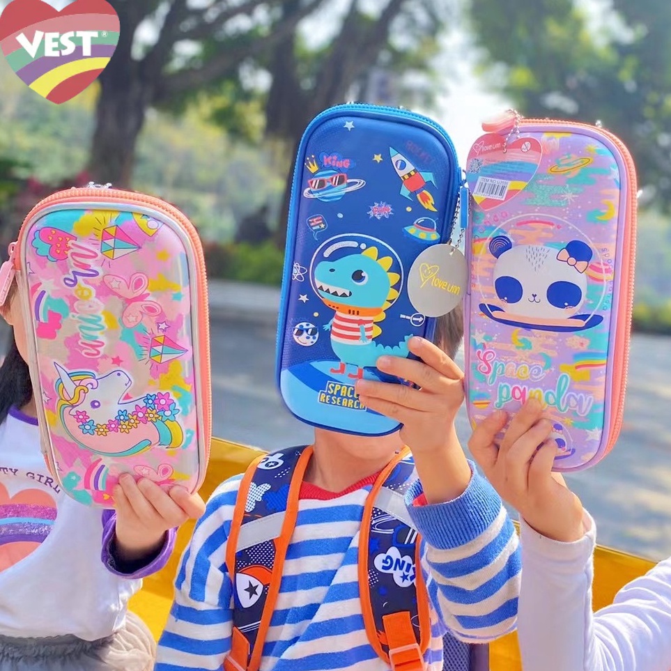 

VEST eva hardtop pencil case animal 3D two sided dua sisi U236 m V8V2