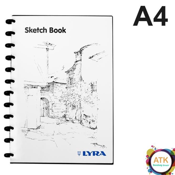 

Lyra A4 Sketchbook Ukuran A4 15 Gsm Bisa di Refill Satuan c DU8