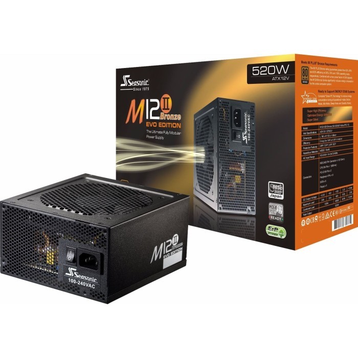 Preloved Power Supply SEASONIC M12II-520 Evo Edition | PSU 520W 80+ Bronze