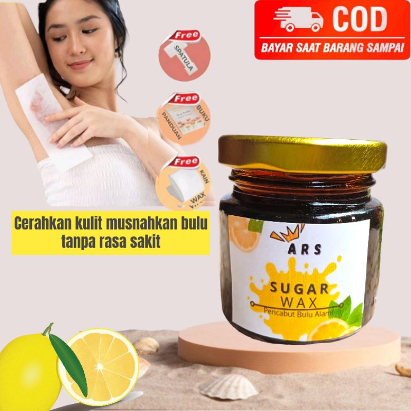 ARS sugar wax mini botol kaca | waxing ketiak | waxing kit | pencabut bulu | waxing