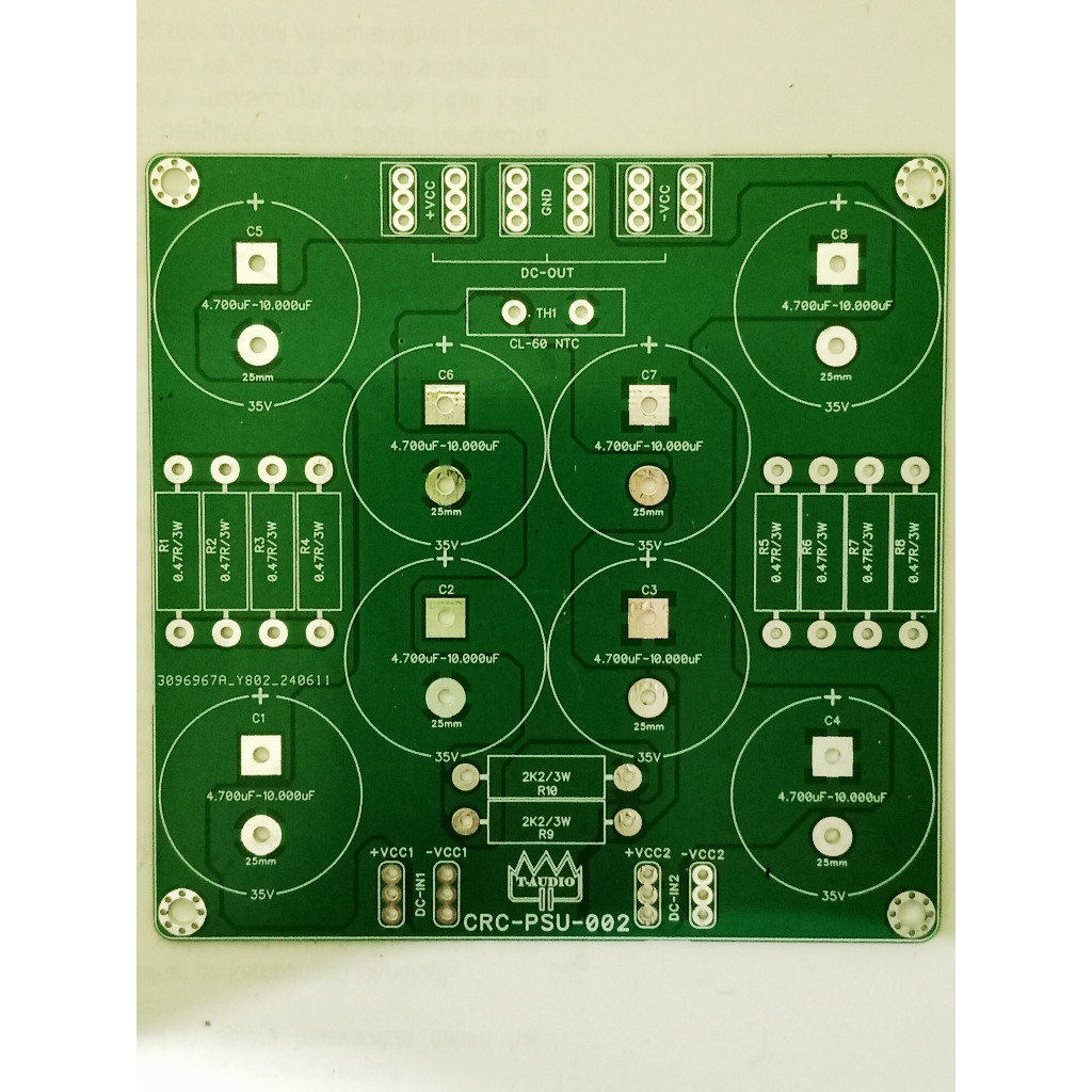 T-Audio PCB CRC-PSU-002 PSU Power Suplly For Aleph Mini and Gainclone LM1875 LM1876 LM3886 LM3875 TD