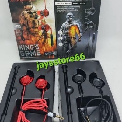 KI3 Handsfree Headseat Earphone MOBILLE GAMING In Ear XG 12 121 With Mic