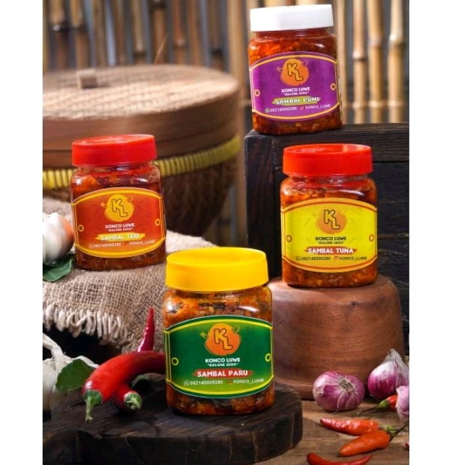 

PAKET 4 Sambal : Teri, Tuna, Cumi, Paru, Sambal siap makan, Lauk Instan