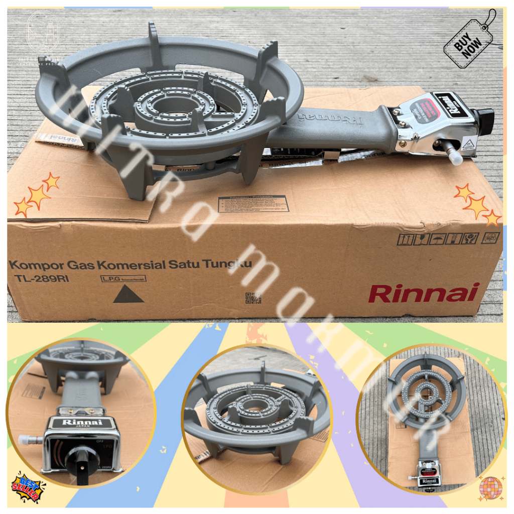 Kompor Gas Api Seribu Kompor Low Pressure Kompor Rinnai TL 289  RI Kompor Gas Mawar Murah