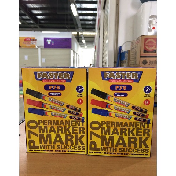 

Spidol Permanent Marker Faster P7 1pak12pcs w S4A3