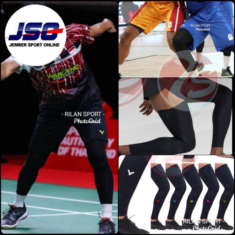 KODE P96E Kaos kaki stoking olahraga bulutangkis voli futsal sepakbola basket leg sleeve knee long s