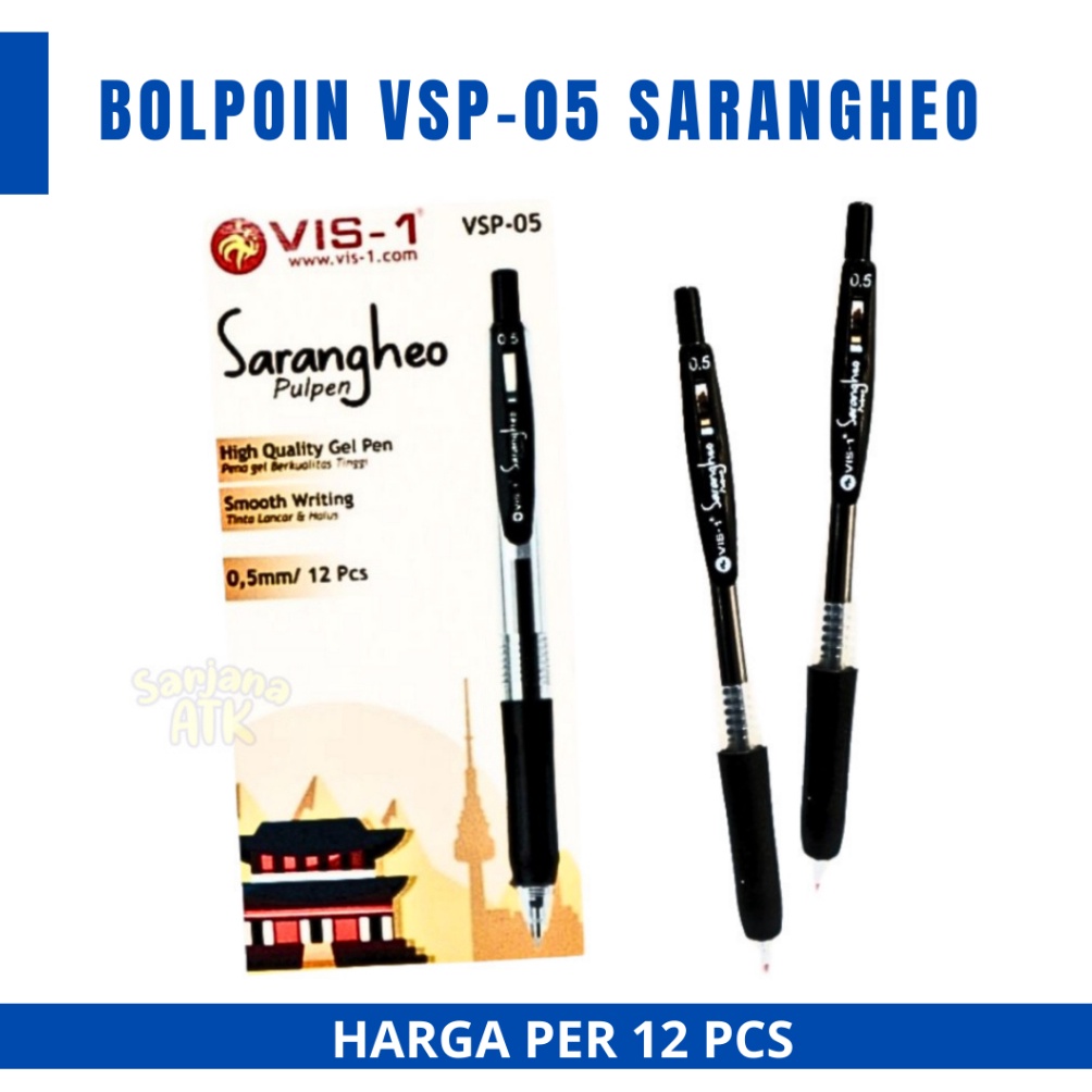 

KODE H76B 12 Pcs Bulpen Cetek VIS1 Sarangheo Pen VSP5 Sarangheo