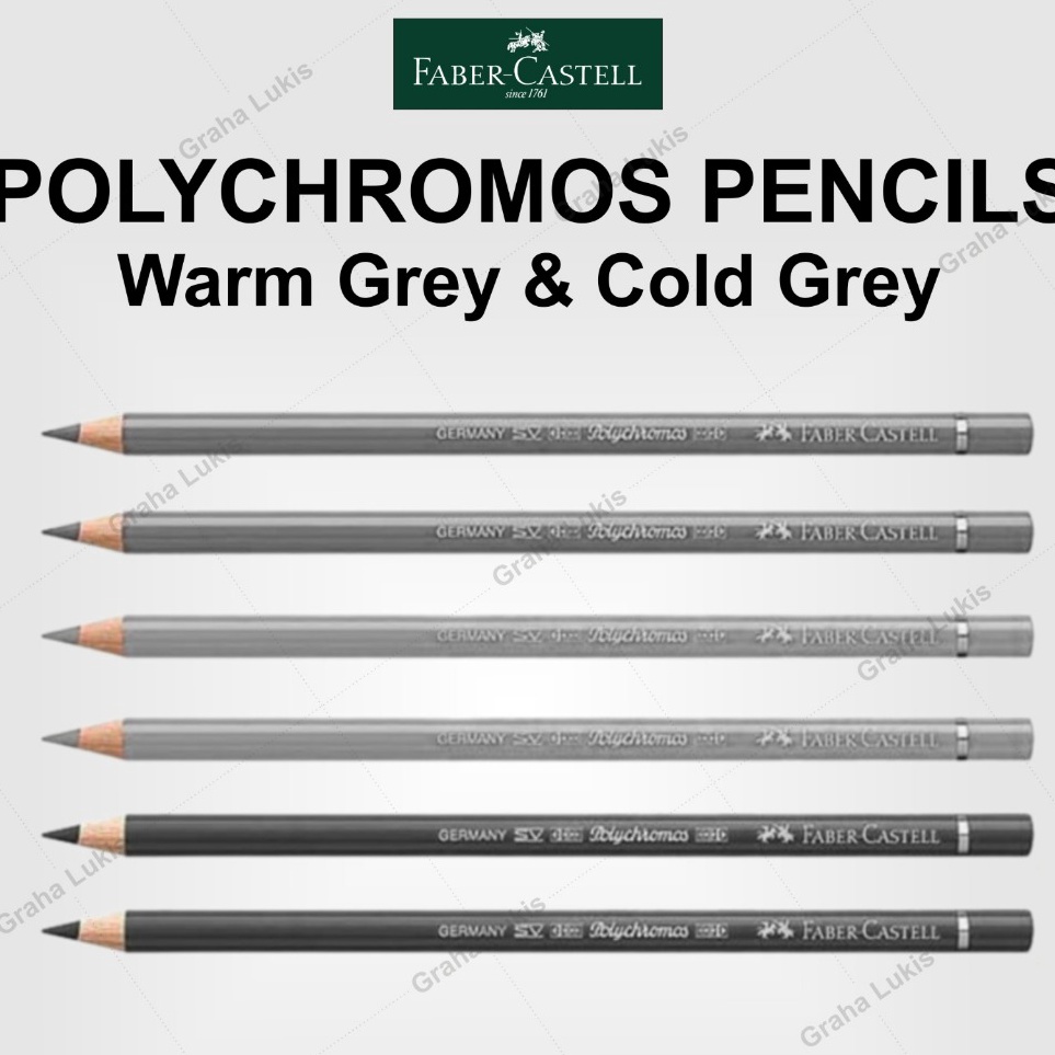 

KODE Q78L FaberCastell Polychromos Pencils Varian Warm Grey Cold Grey