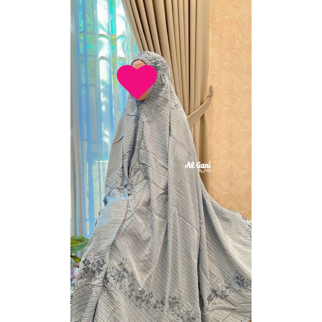 Mukena Terbaru Sultan Mini Travel ALGANI by alganibyyulia / Mukena Bordir / Mukena Mewah / Mukenah P