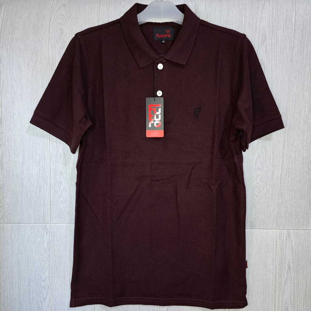 BAJU KAOS KERAH DISTRO KAOS POLO SHIRT POLOS PRIA UNGU TUA