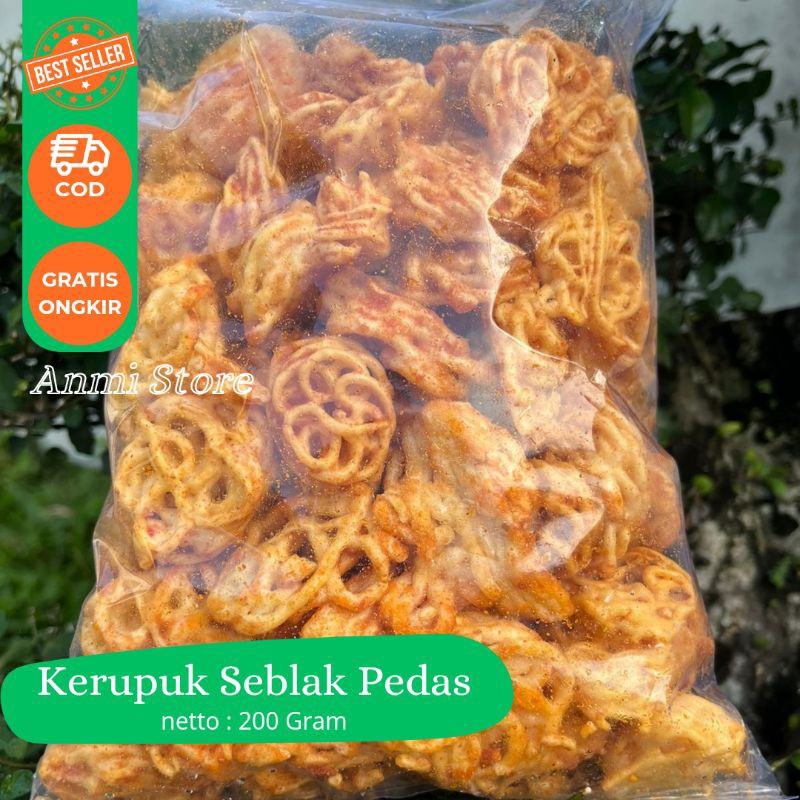 

Kerupuk Seblak Pedas Rafael / Kerupuk Bantat Pedas Murah 200 Gram