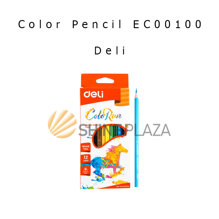 

Pensil Warna Deli EC00100 12 Warna - Color Pencil Deli