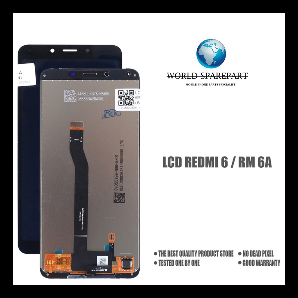 LCD Xiaomi Redmi 6 LCD Xiaomi Redmi 6a Original 100% Fullset Touchscreen Garansi 1 Bulan Gratis Doub