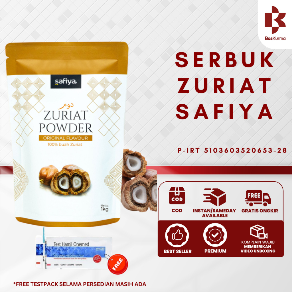 

SERBUK ZURIAT / BUBUK ZURIAT Doum Promil Original SAFIYA HERBAL