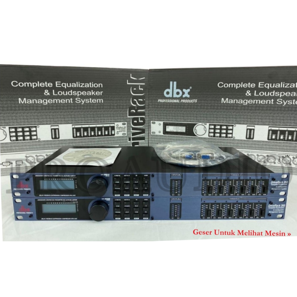 Management DBX Drive Rack 260 Grade A + Trafo - Non Switching / Speaker Managemen DBX 260+ Driverack