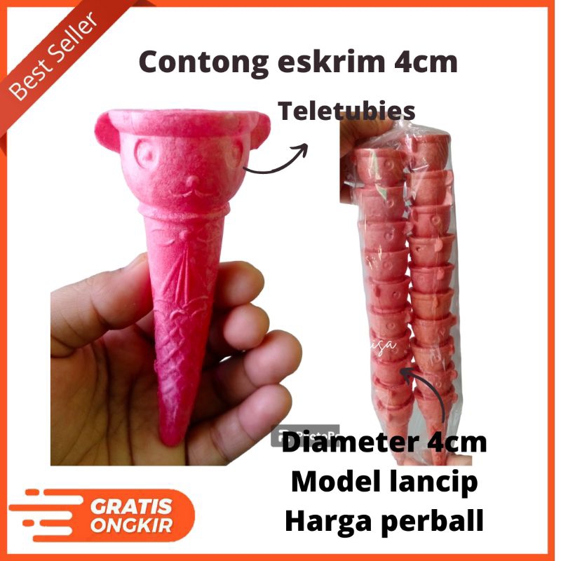 

[BISA COD] CONE ES CONTONG ESKRIM 4CM TELETABIS