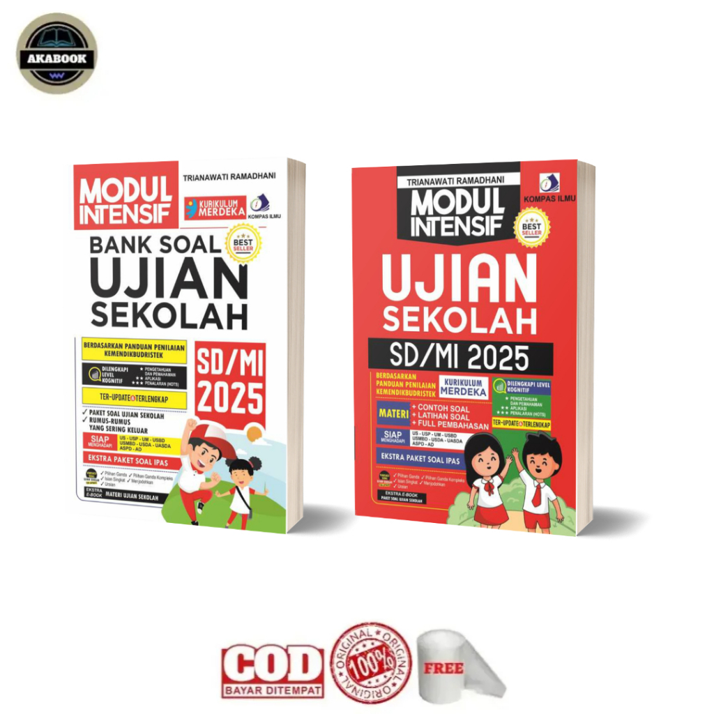 Buku Ujian Sekolah SD/MI 2025 Modul Intensif Ujian Sekolah SD/MI 2025