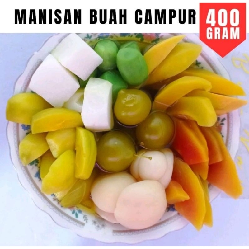 

manisan buah campur kemasan 400gr