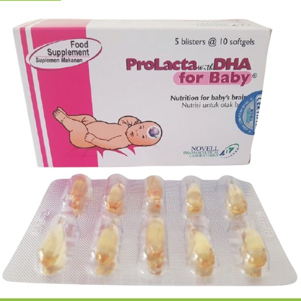 Prolacta For Baby DHA 50 Softgels - Prolacta Baby - Prolacta DHA Baby - Vitamin  Untuk Kesehatan Bay
