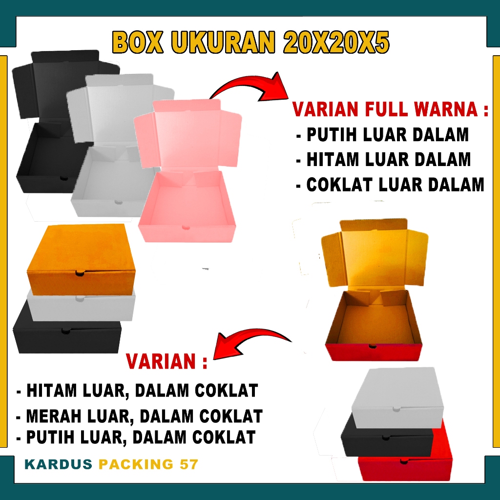 

Box 20x20x5 cm /Box Hampers/Kotak Kado/Kardus Polos
