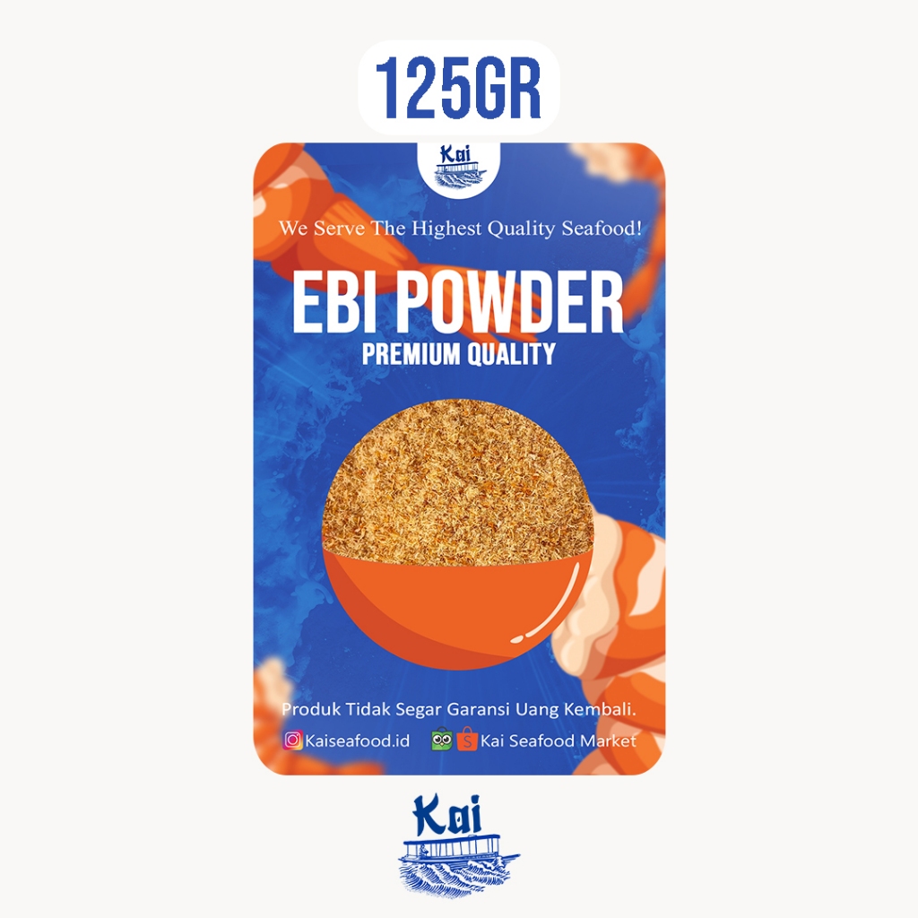 

Kai Seafood - Ebi Powder/Bubuk Ebi Daging Pontianak Netto 125gr