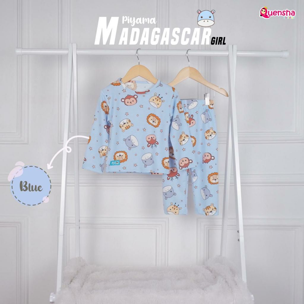 piyama baju tidur anak madagascar by Quensha