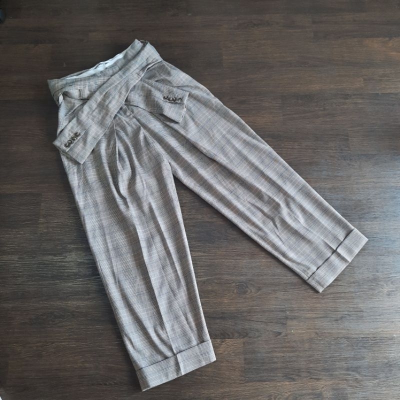 Alexander Wang Plaid Pants Celana wanita