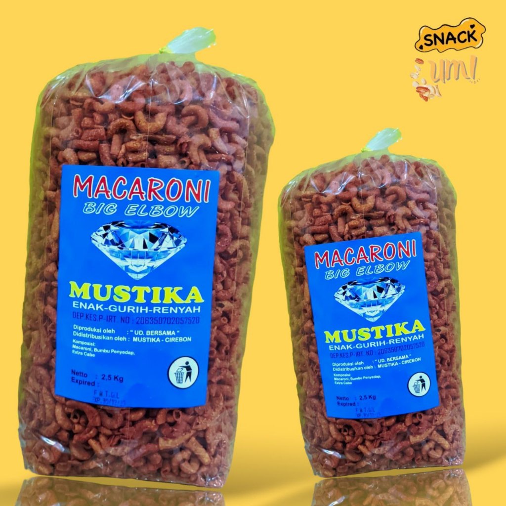 

Macaroni Cuck Makaroni Goreng Pedas Manis Kemasan 250gram sd 2.5kg