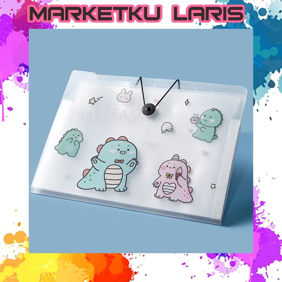 

MKL - Tas File A4 8 Sekat 12 Sekat Indeks Bahan Lucu Document Bag A4 Cute File Folder Organizer R1115