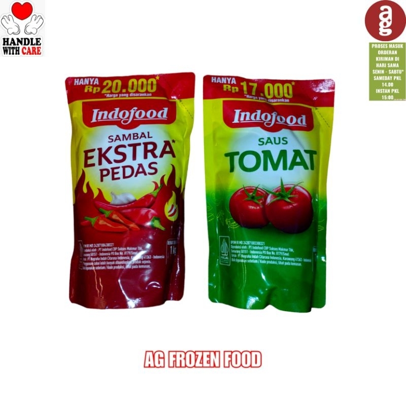 

Indofood Saus Sambal Extra Pedas & Tomat 1 Kg