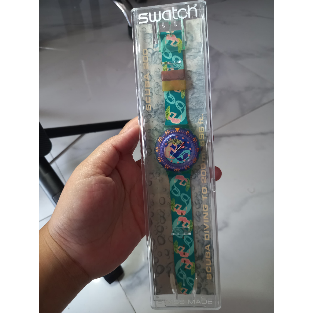 jam tangan/watch Vintage Swatch Scuba 200 Sailor Joy 1993