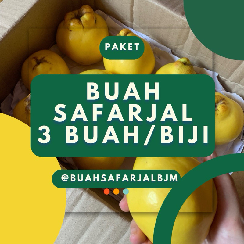 

Paket Buah Safarjal Buah Quince - 3 Buah/Biji