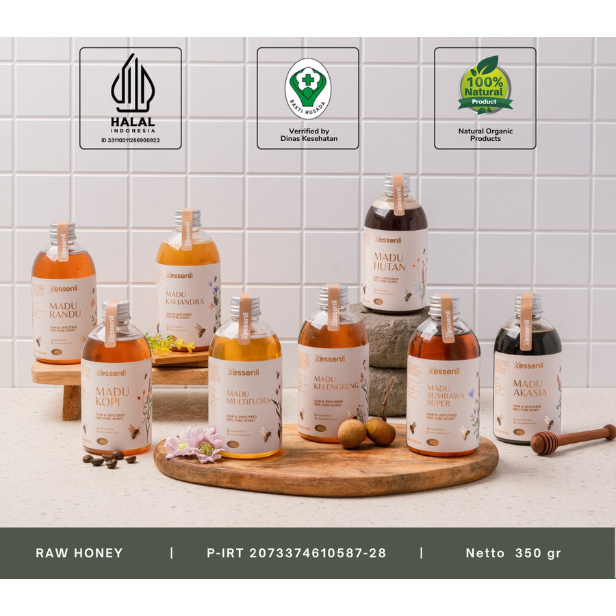 

Madu Murni Kualitas Super Madu Asli Raw Honey Halal Organic Randu Hutan Kopi Multiflora