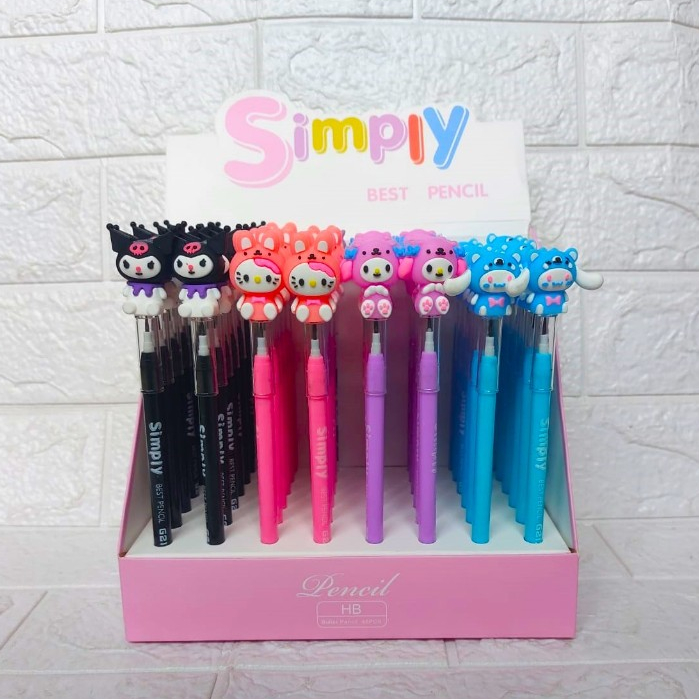 

(Dapat 4 PC) Pensil Bensia Sanrio / Pensil Susun Sambung