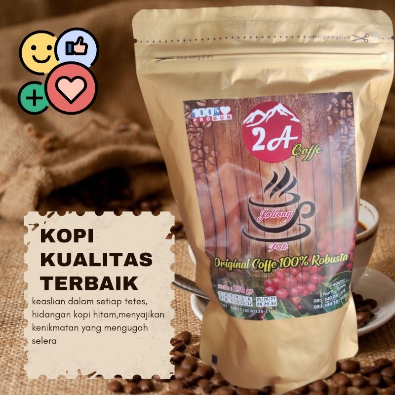 

250gr Kopi Tulen Khas Jollong,Pati 100% Kopi Robusta Dijamin Rasa Mantap