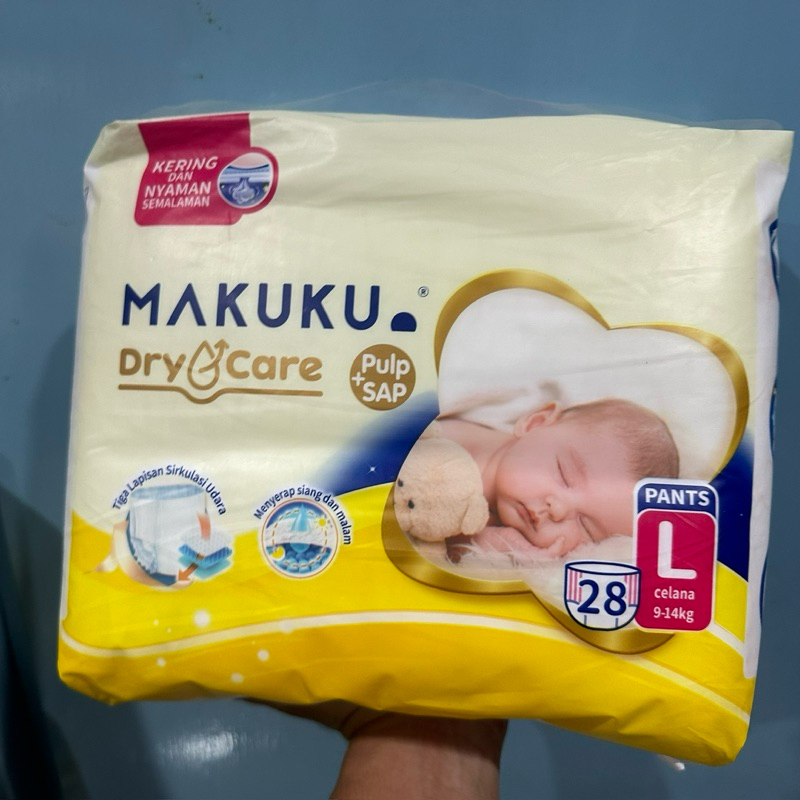 PAMPERS MAKUKU DIAPERS DRY CARE TAPE PANTS POPOK DIAPERS L28 DIAPERS BAYI MAKUKU