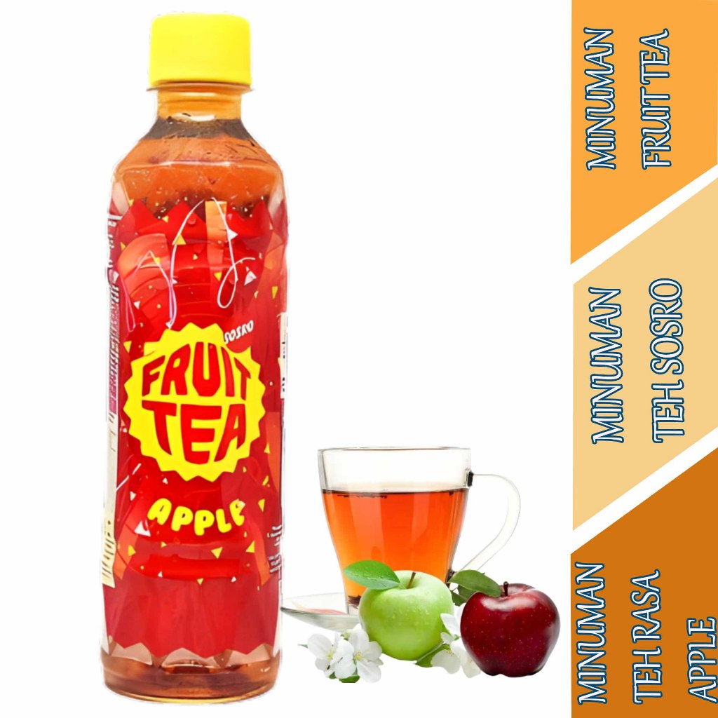 

Teh Rasa Apple - Fruit Tea Sosro - Minuman Teh Kemasan Botol - 350ml