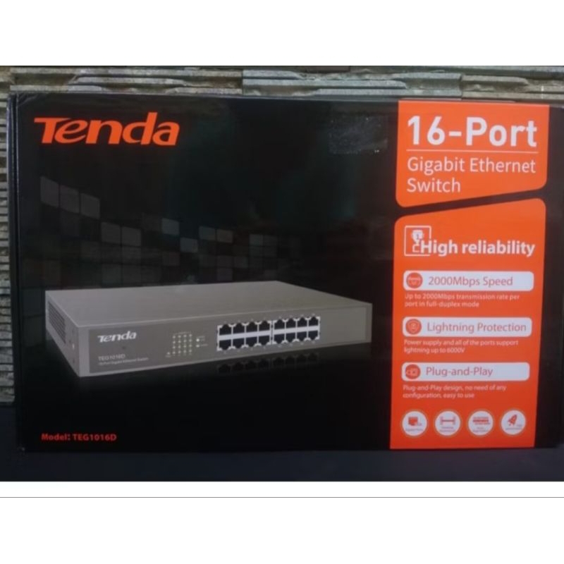 SWITCH 16 PORT MEREK TENDA