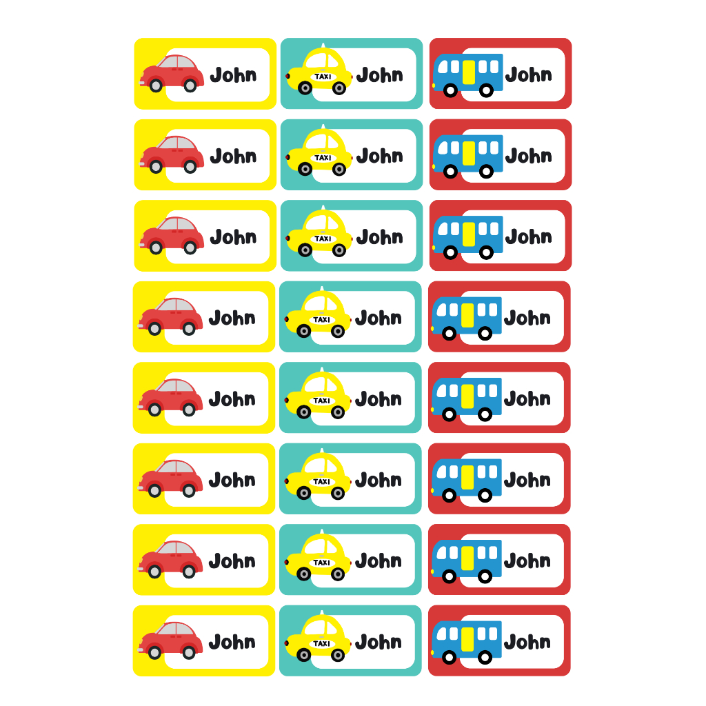 

Label Nama 100pcs/pack (Custom Nama) Tipe Small Car