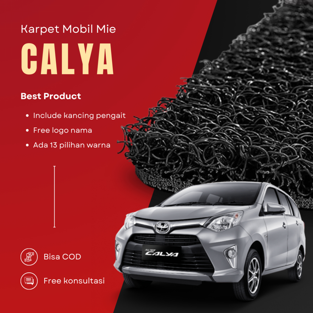KARPET MOBIL CALYA SIGRA KARPET MIE BIHUN FULL SET 2016 2017 2019 2022 2023 2024 FULL SET