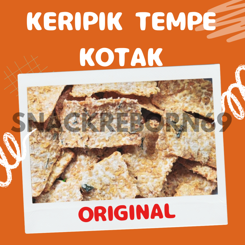 

Keripik Tempe Kotak Tepung Original 500 gram Termurah Terenak
