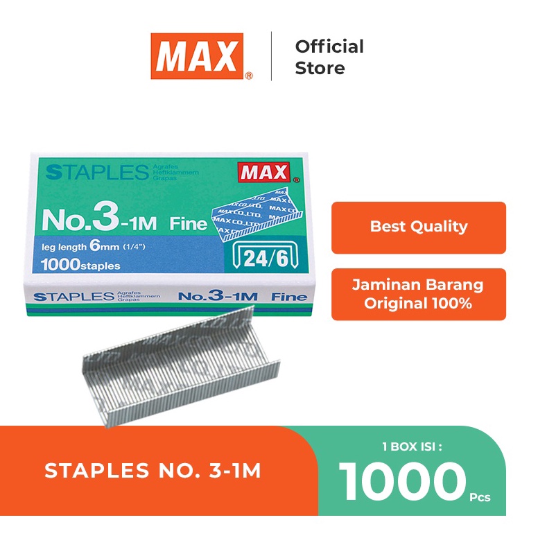 

MAX Staples Isi Staples No31M PACK p N7P8