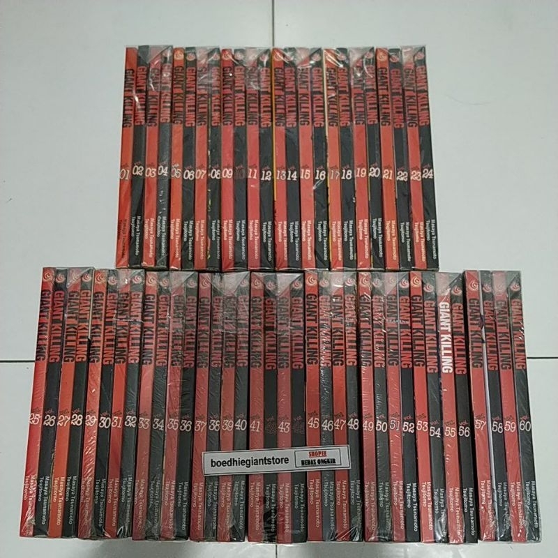 Komik Giant Killing 1-60, No Bolong, No Staples, Kolpri No Coret + Segel, TS