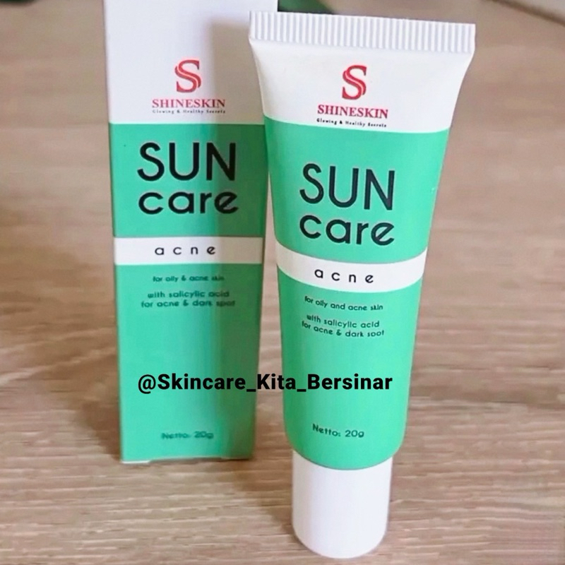 Shineskin Suncare Acne / Suncare Acne isi 20gr / Cream Siang Acne Shineskin