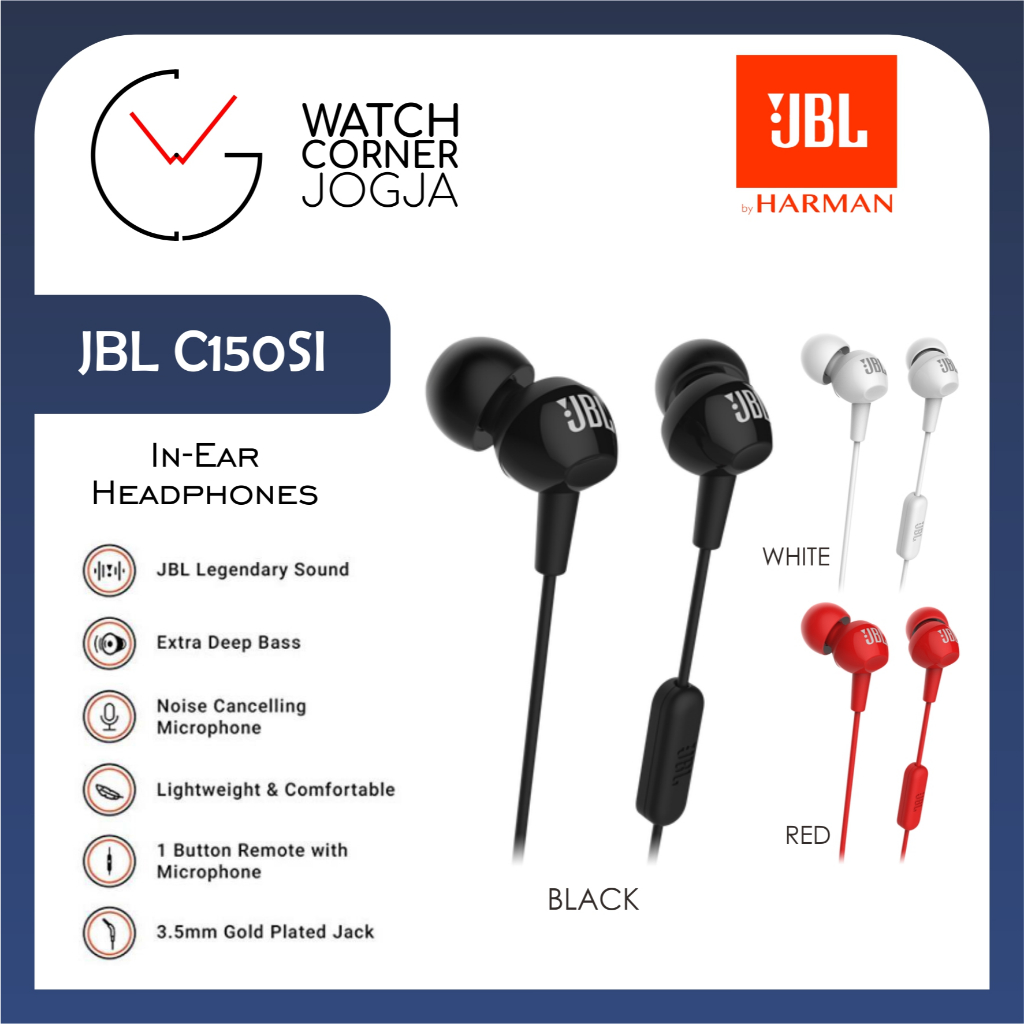 JBL C150SI In-Ear Earphone Headset ORIGINAL GARANSI RESMI IMS - JBL C150 SI