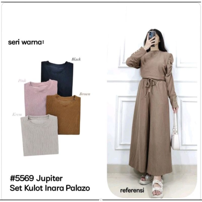 Clarke  set tunik inara dan palazo