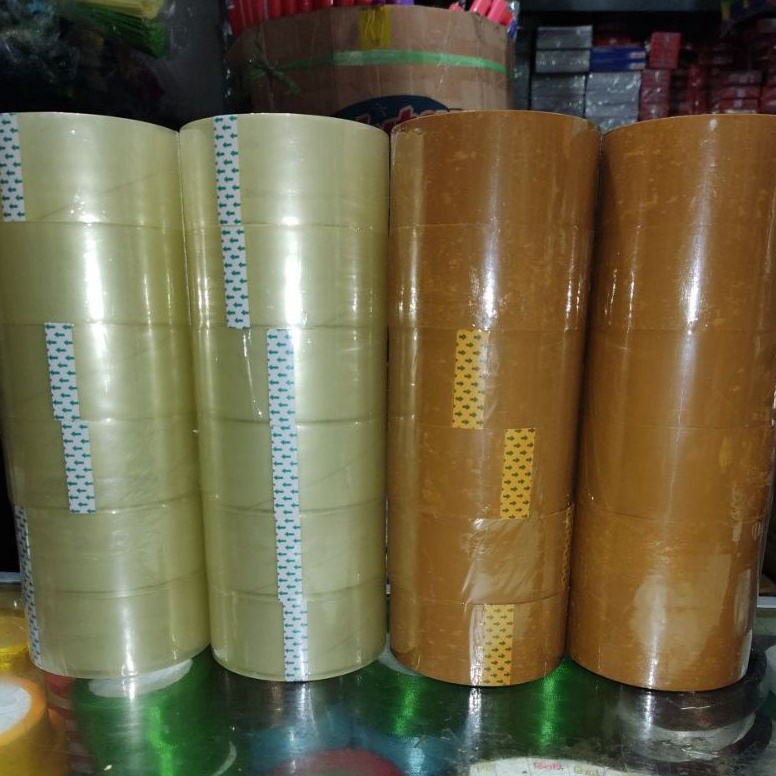 

Lakban Bening Coklat Full Tebal 72 yard r V2A5